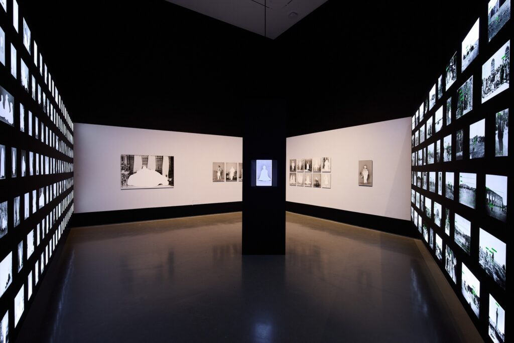 "Salaf Ancestors" (series) (2020-25) by Nouf Aljowaysir is featured in the exhibition "Imaging After Photography," which runs through May 9, 2026 at the Moody Center for the Arts at Rice University. (Photo by Alex Marks)