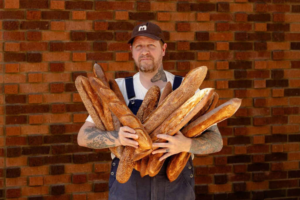 Led by baking director Peter Edris (formerly of Frenchette Bakery in New York City), The Bread Club mills Texas-grown grains in-house to produce handcrafted breads. (Courtesy)