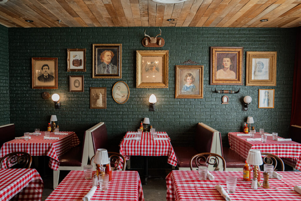 The cool, kitsch vintage theme of Star Rover is not only carried out on the menu, but also in the décor with a bottle green painted brick wall adorned with old, faded framed portraiture and taxidermy of birds caught in flight, tables cloaked in red-and-white checked cloths lit with what was once likely grandmother’s chandeliers, casting just a subtle glow.