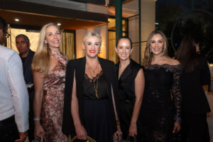 Ashlee Rubbo, Nora Jarrard, unknown guest, Naimeh Salem