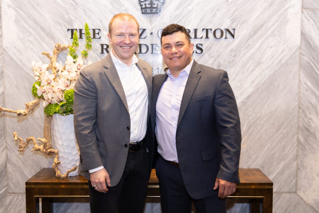 Axel Weisheit, David Rendon at the gala opening of the Ritz-Carlton Residences, Houston sales office
