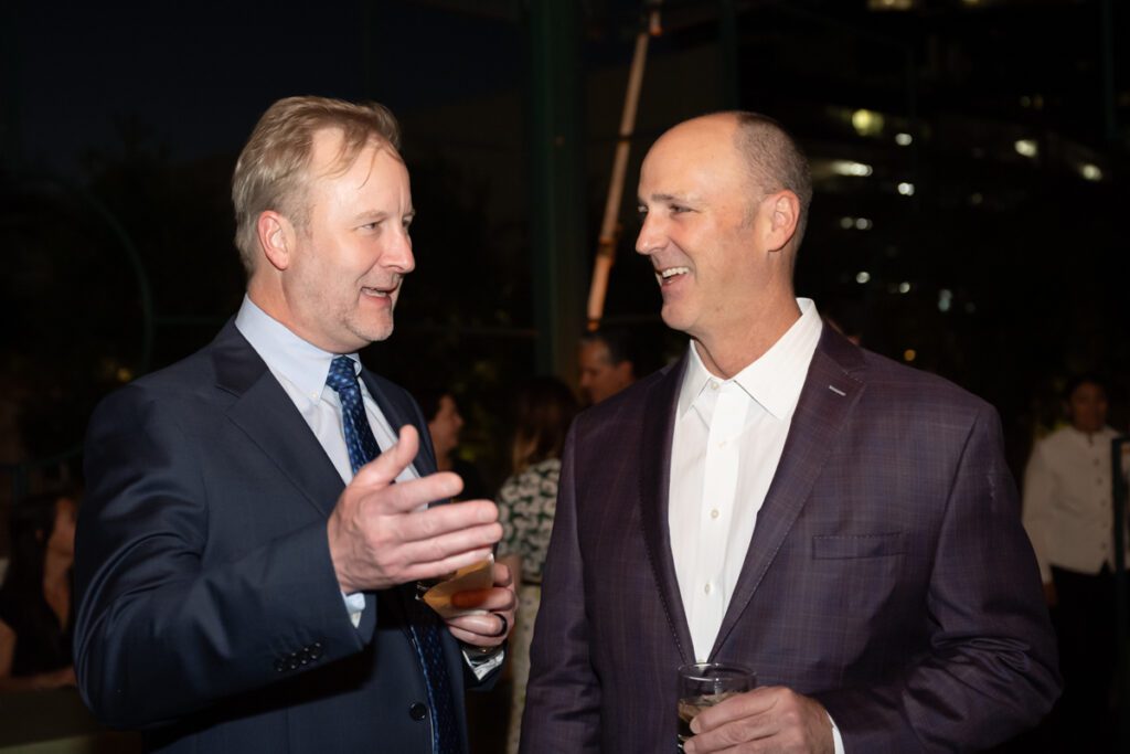 Mark Rasch, Kelly Hall at the gala opening of the Ritz-Carlton Residences, Houston sales office