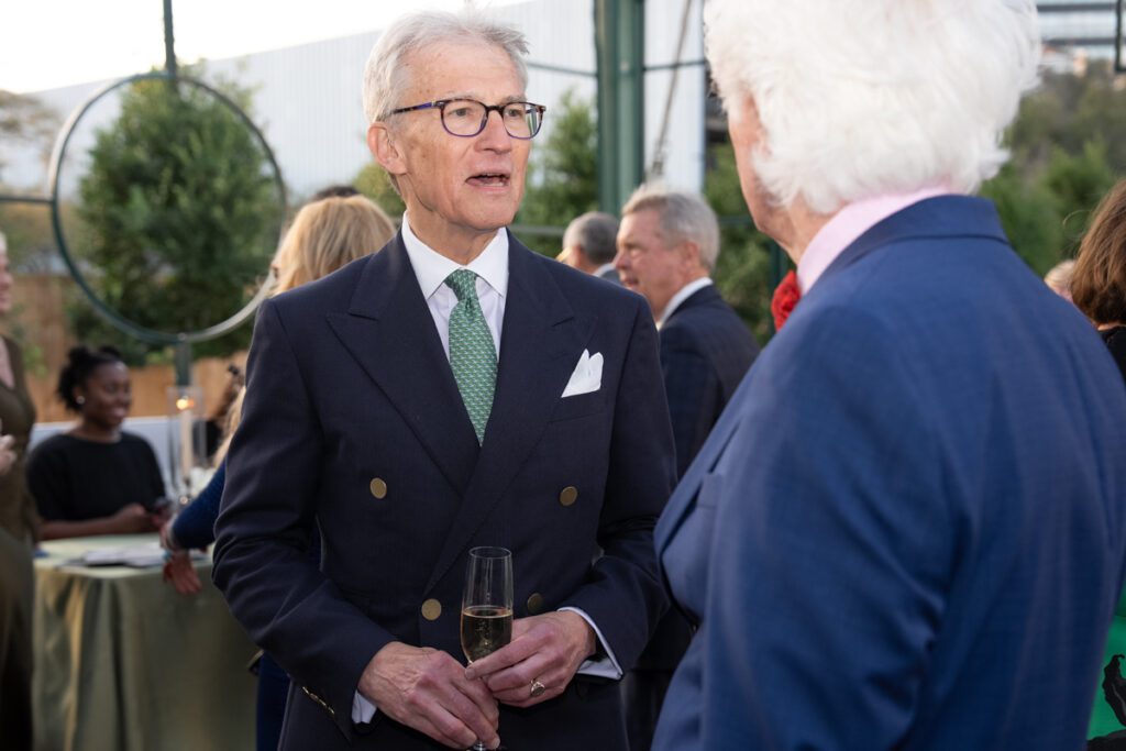 Sanford Criner at the gala opening of the Ritz-Carlton Residences, Houston sales gallery