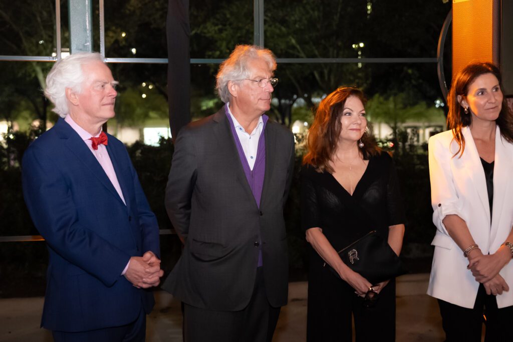 Scott Ziegler, Jon Pickard, Lauren Rottet, Kathryn Falconi at the gala opening of the Ritz-Carlton Residences, Houston sales gallery designed by Rottet Studio