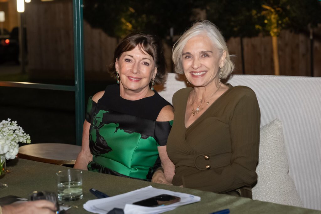 Cathy Cleary, Karen Henry at the gala opening of the Ritz-Carlton Residences, Houston sales office