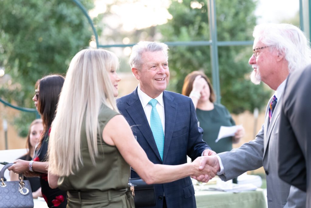 Maranda Blanton, Joe Cleary, Mike Nicholls at the gala opening of the Ritz-Carlton Residences, Houston sales gallery