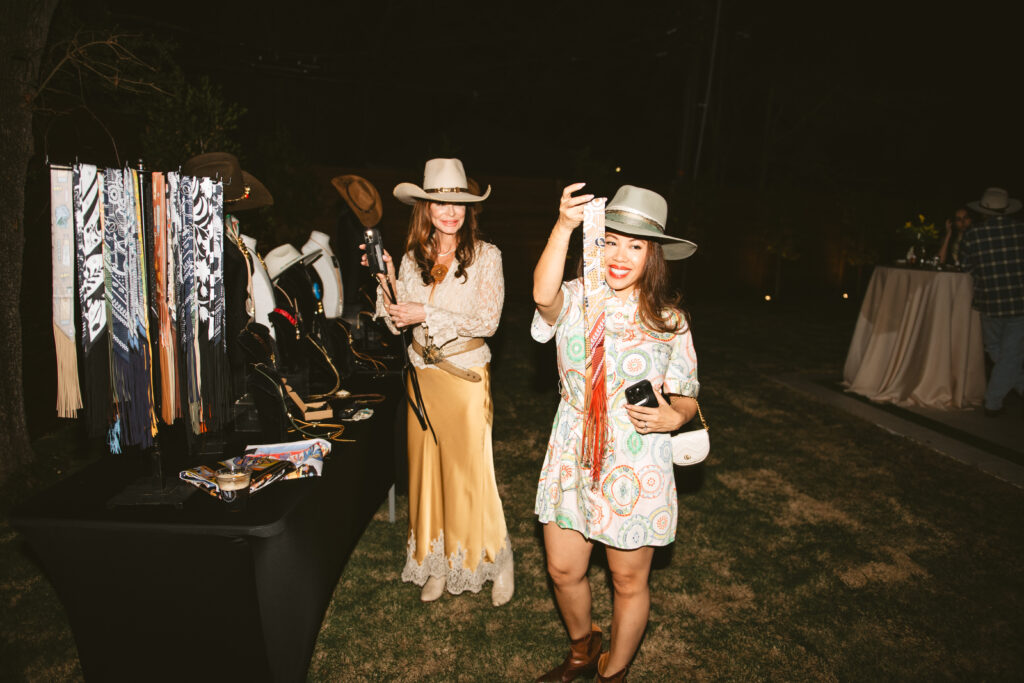 Kelli Anzilotti, Thy Mitchell at the Nan & Company Properties/PaperCity Cowboy Chic & the New West party