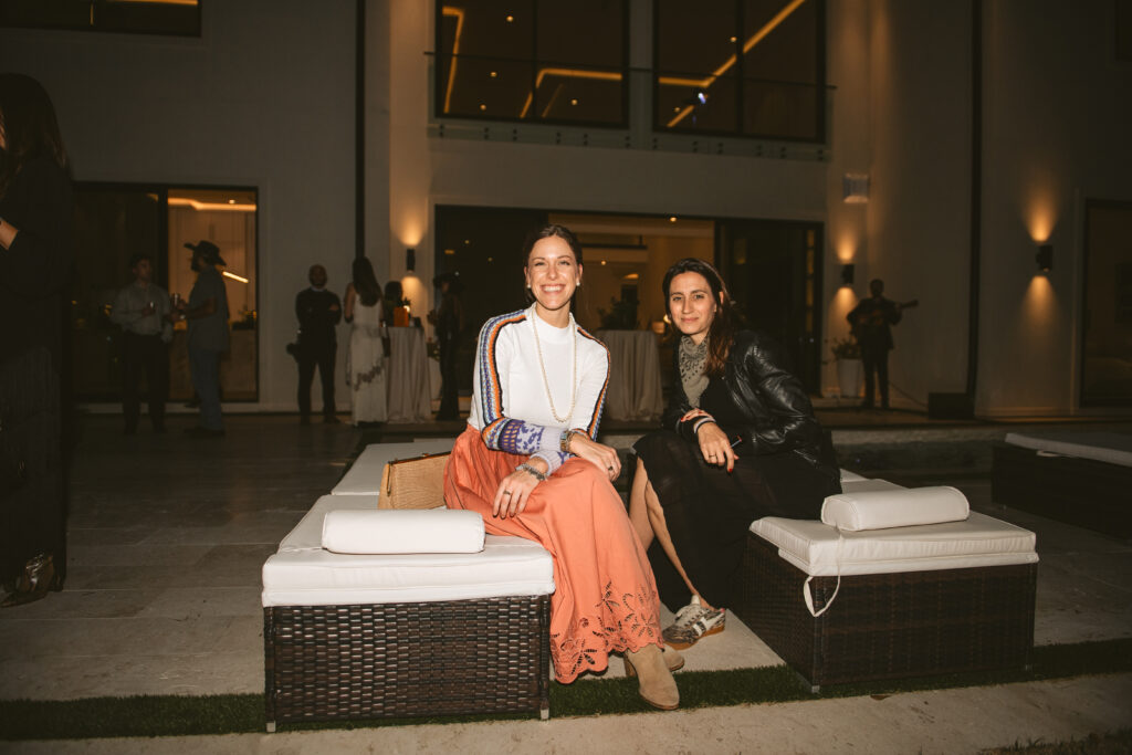 Virginia Reynolds, Lorraine Granier strike a pose at the Nan & Company Properties/PaperCity Cowboy Chic & the New West event.