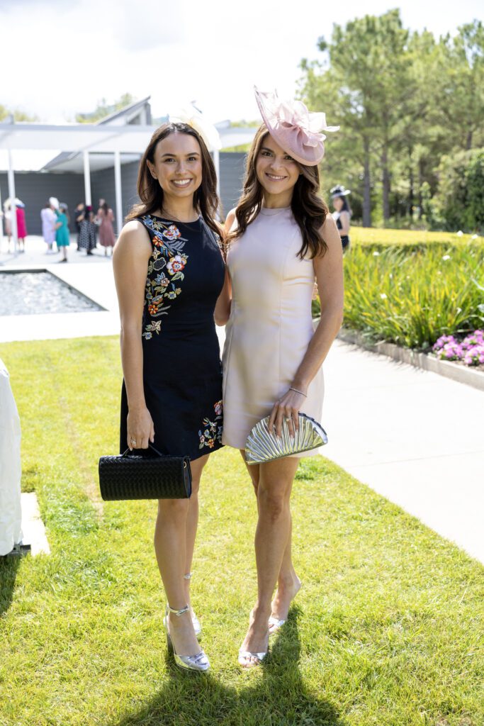 Rachel Sumang, Mary Ann Mason at the Hermann Park Conservancy 'Hats in the Park' luncheon (Photo by Jenny Antill)