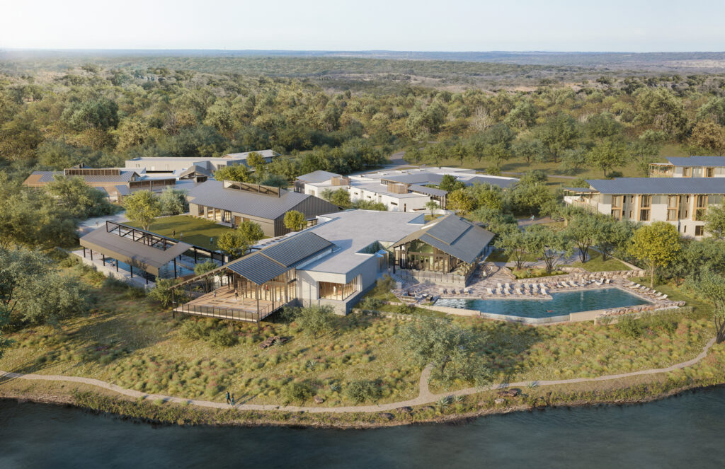 A rendering of Canyon Ranch Austin, which opens in Spicewood in September 2026. (Courtesy of Canyon Ranch Austin)