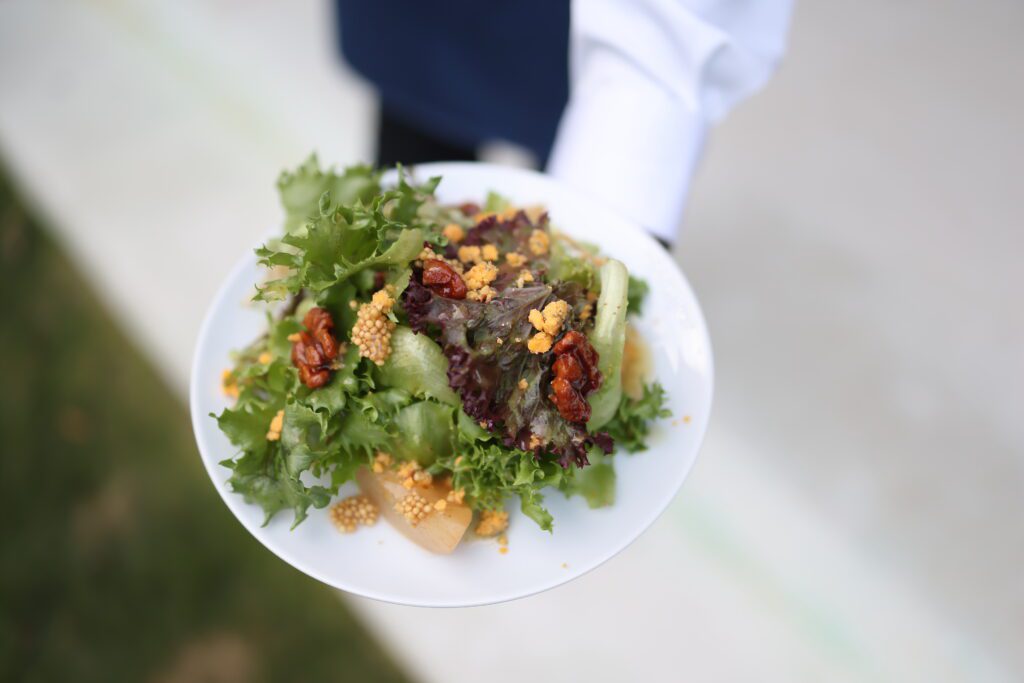The leafy green salad that started the three course dinner from Adair Kitchen. (Photo by Quy Tran)