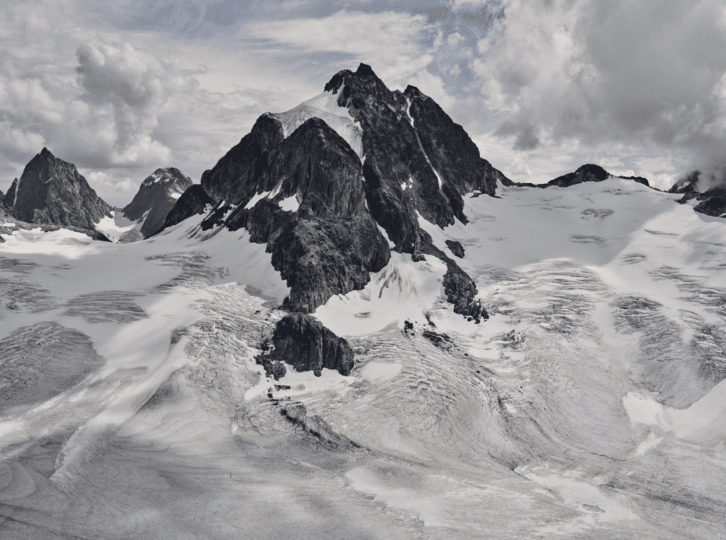 Edward Burtynsky, "Coast Mountains #16, British Columbia, Canada," 2023, at FotoFest