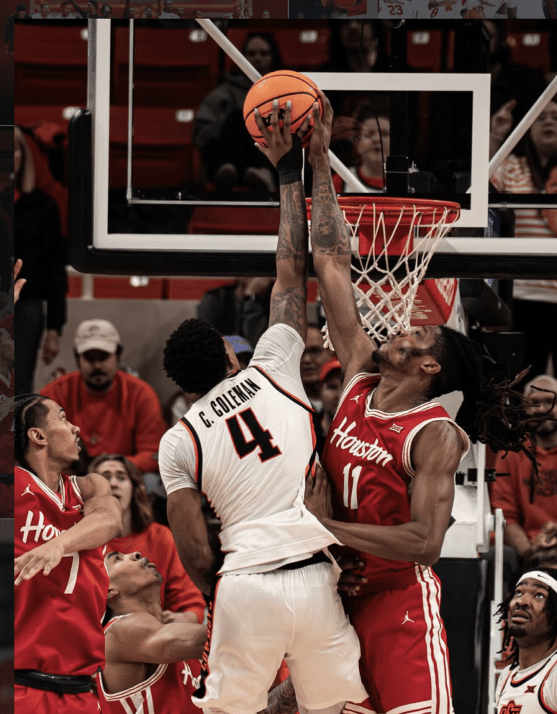 It is best not to test Houston's JoJo Tugler at the rim. (@UHCougarMBK)