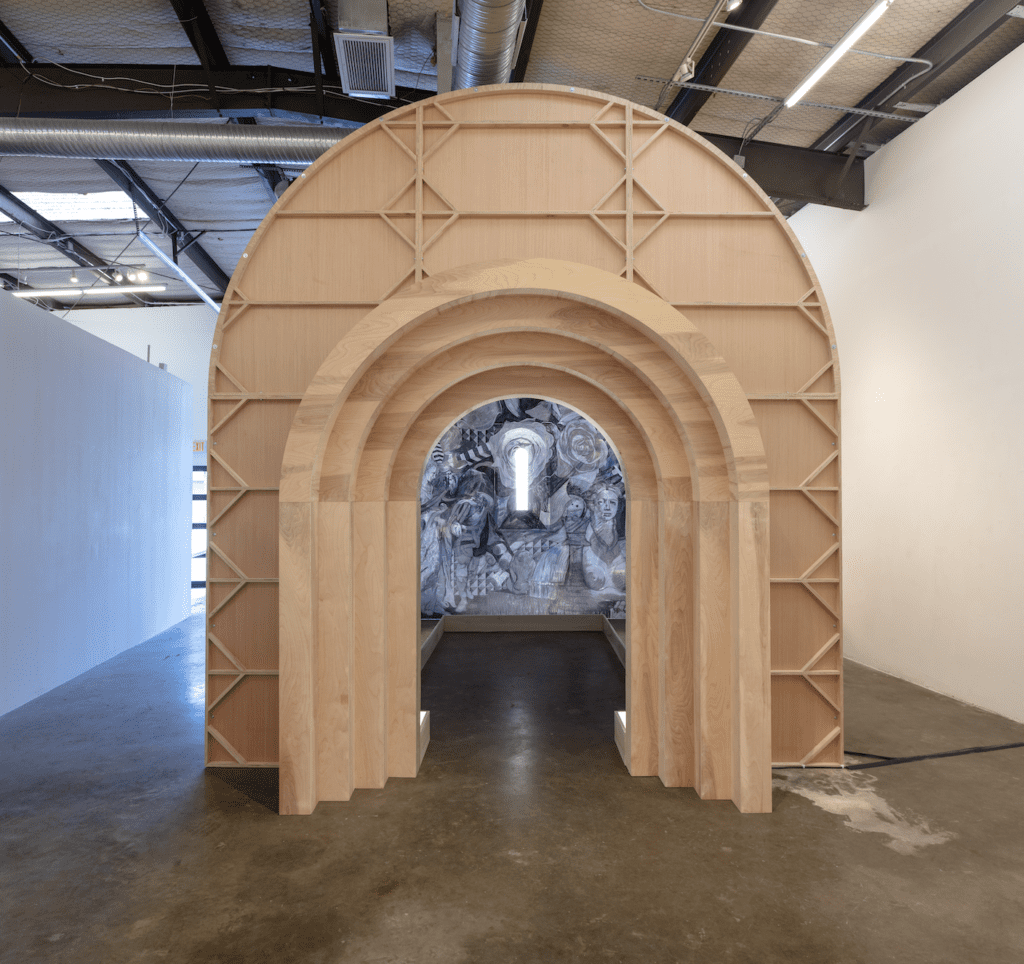 Francisco Moreno, Chapel, 2019, at Dallas Contemporary  (Photo by Kevin Todora)
