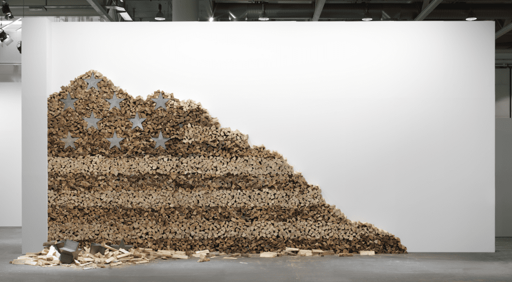 Danh Vo, In God We Trust, 2025, at The Warehouse (Courtesy The Rachofsky Collection)