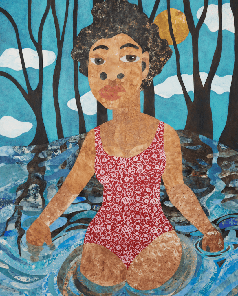 Evita Tezeno, Beyond the Path There is a New Birth, 2023, at Green Family Art Foundation (Marlo and Jel Melucci. © Evita Tezeno. Courtesy the artist and Luis De Jesus Los Angeles.)