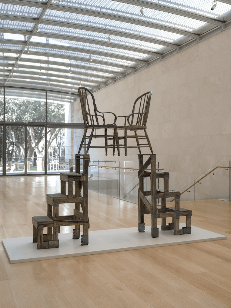 Installation view of Robert Rauschenberg, "The Ancient Incident (Kabal American Zephyr)," 1981, at Nasher Sculpture Center ( © Robert Rauschenberg Foundation, courtesy Robert Rauschenberg Foundation. Photo by Kevin Todora, courtesy Nasher Sculpture Center)