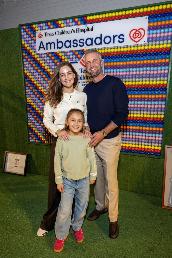 Taylor, Sterling and Annika Dio at the Texas Children's Ambassadors 'Glow in the Park' fundraiser (Photo by Jenny Antill)