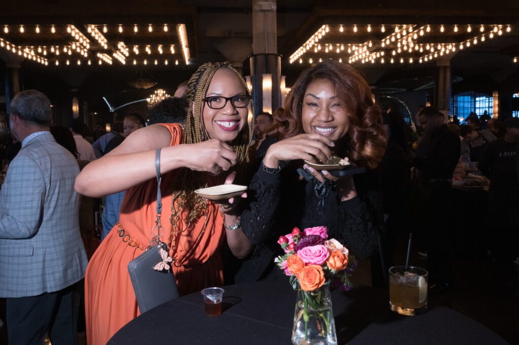 Tamika Trotter, Lauren Higgins at The Truffle Masters evening (Photo by Daniel Ortiz)