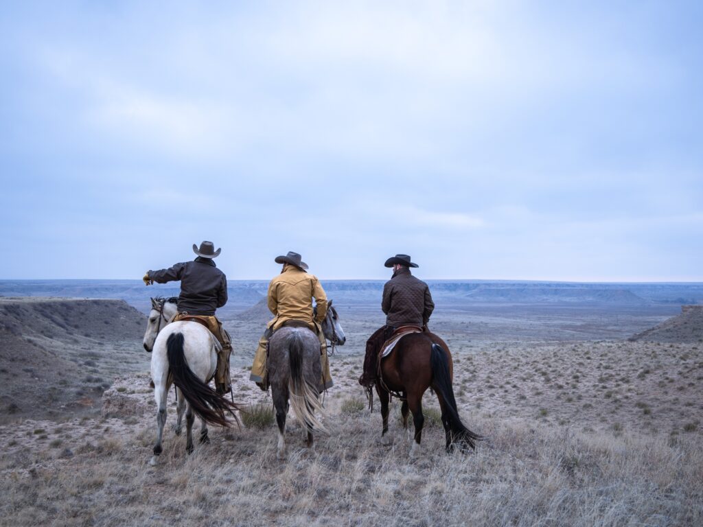 Tracking Calves Over Rita Blanca captures the vastness and quiet beauty of a stretch of Texas Panhandle now being revived by the Knowles family. (Courtesy)