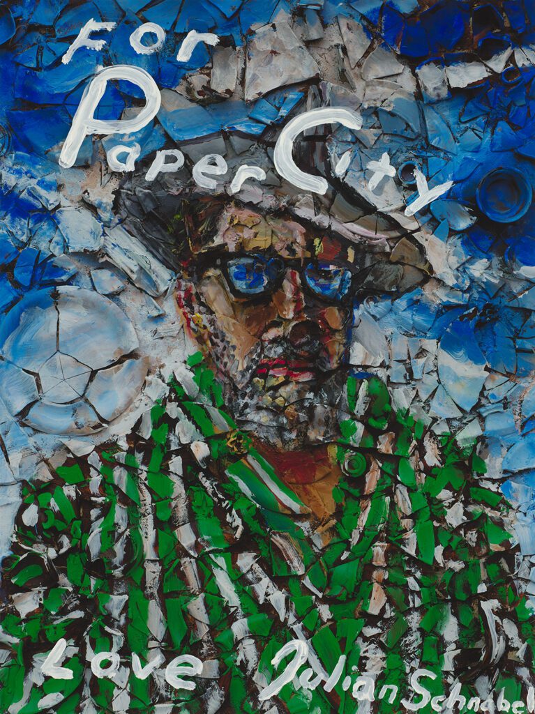 "Untitled (Self-Portrait)," 2023, on view at Château La Coste, Aix-en-Provence, France, April 25 – August 15, 2026. by Julian Schnabel (© Julian Schnabel Studio. Photo by Tom Powel Imaging.)