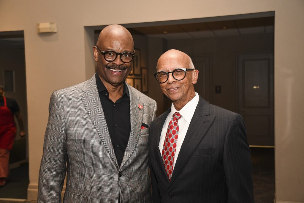 Wayne Luckett, Percy Cruezot at the Feed the Soul Foundation's Heart & Soul Scholarship Dinner  (Photo by Vicky Pink)