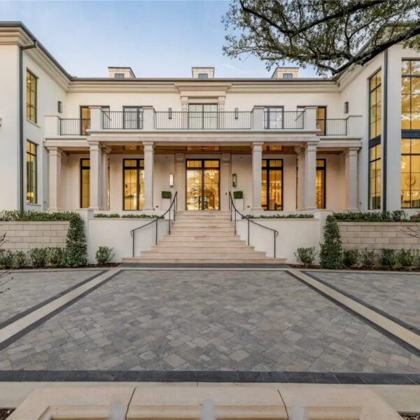 A $25 Million California Cool New Build Hits the Market on Dallas’ Exclusive Strait Lane