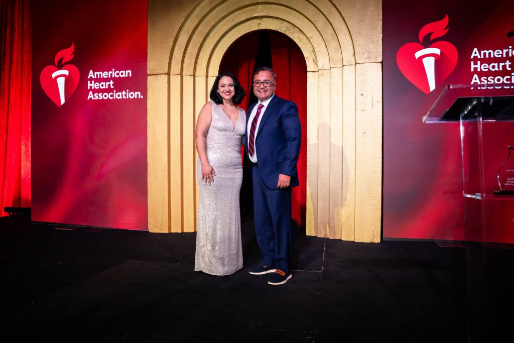 St. Luke’s nurse Lupe Diaz with Ben Aguilar. Diaz played a critical role in saving Aguilar’s life. (Photo courtesy WDR Imagery)