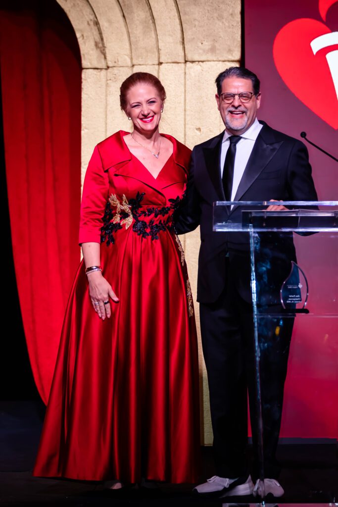 Lisa Fenley and Jim Parisi at The Woodlands Waterway Marriott for the 2026 Heart Ball. (Photo courtesy WDR Imagery)