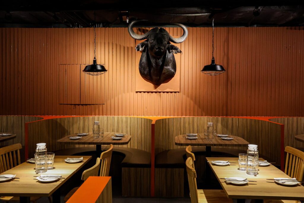 Located inside a multi-story shopping complex built directly above a major train station, Dayne’s Texas Barbecue sits in the middle of one of Taipei’s busiest hubs. (Courtesy)