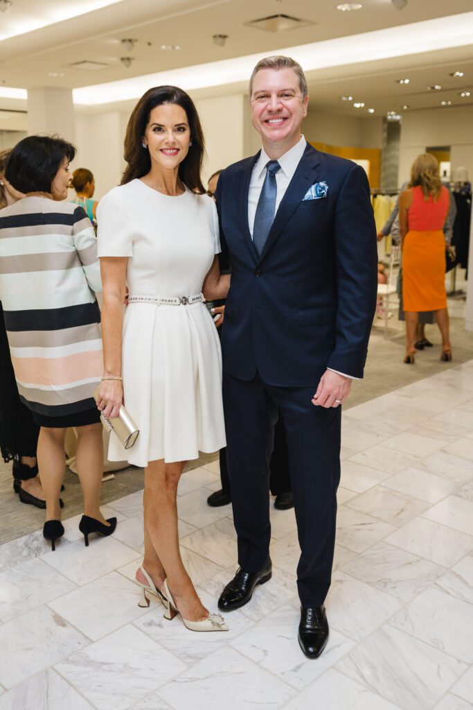 Ann & Jonathan Ayre at the PaperCity Philanthropy in Fashion Best Dressed announcement party held at Neiman Marcus (Photo by Johnny Than)