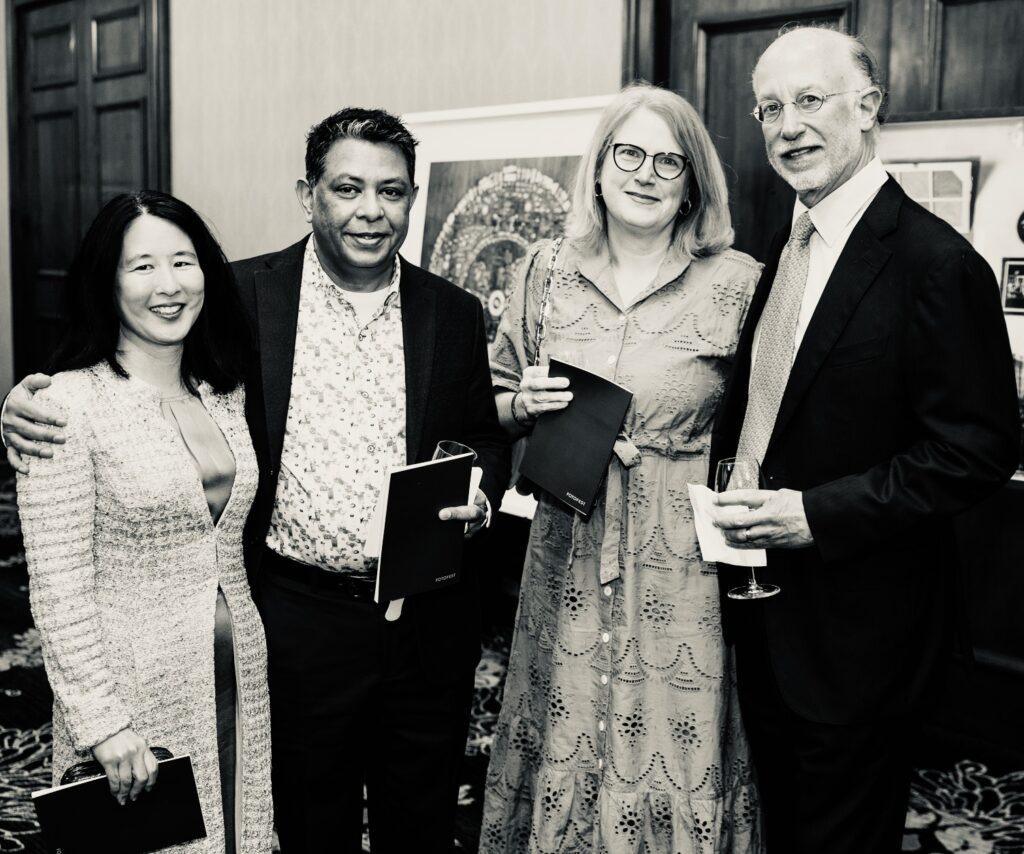 Janice Yoo, Masud Haq, Catherine & Brian James at the 2026 FotoFest Biennial Gala and Fine Print Auction (Photo by Johnny Than)