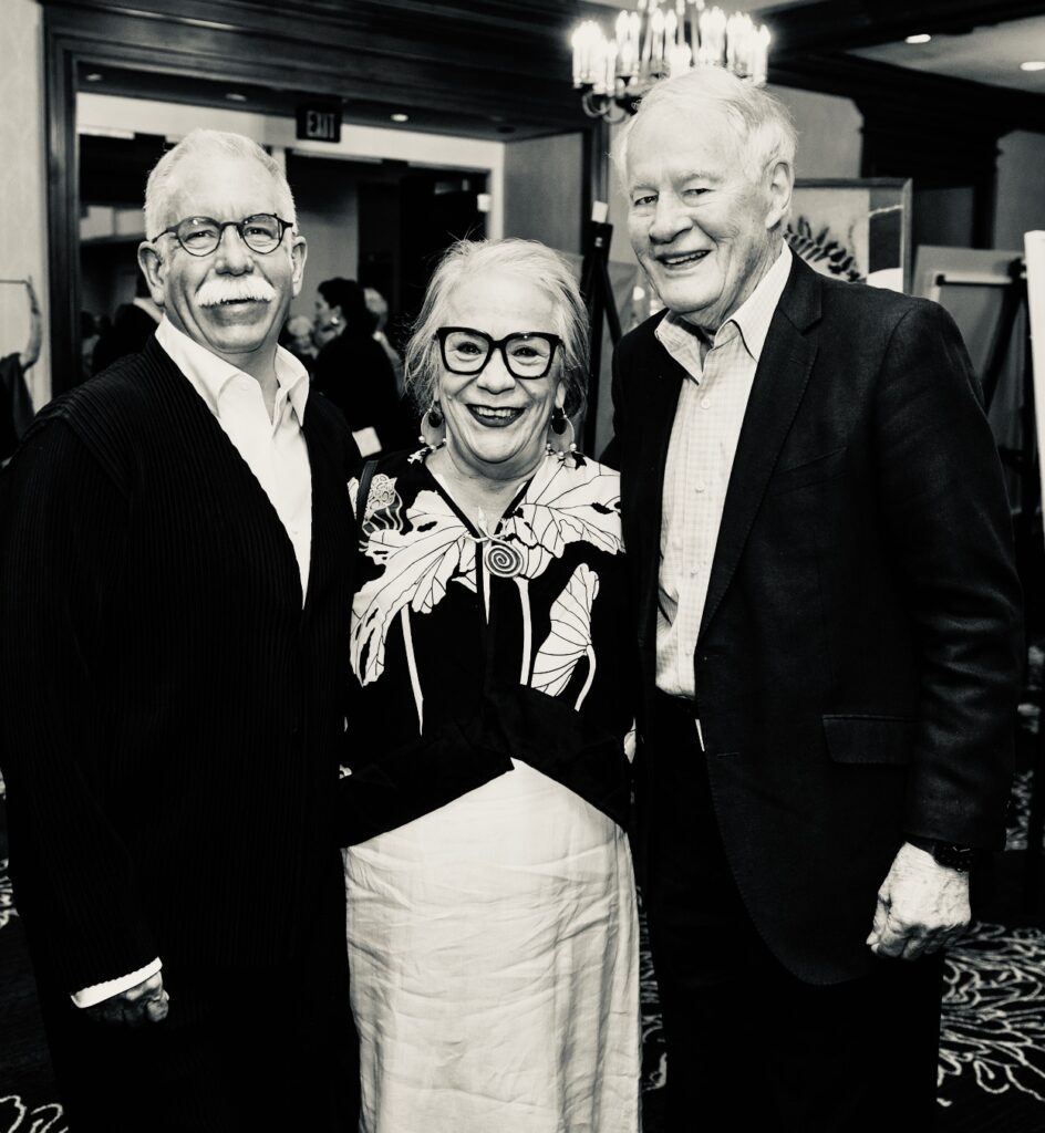 FotoFest executive director Steven Evans, Flor Garduño, Bill Joor at the 2026 FotoFest Biennial Gala and Fine Print Auction (Photo by Johnny Than)