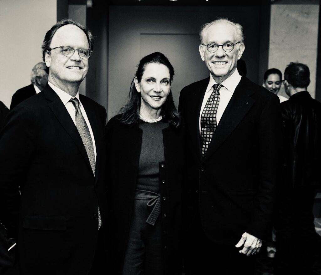 Christopher Gardener, Emily Bierman, Gary Tinterow at the 2026 FotoFest Biennial Gala and Fine Print Auction (Photo by Johnny Than)