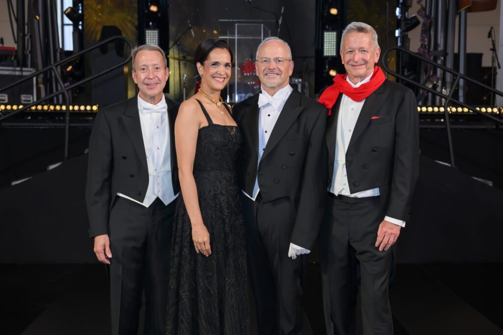 John G. Turner, Khori Dastoor, Patrick Summers, Jerry G. Fisher at the Houston Grand Opera Ball. (Photo by Michelle Watson/CatchlightGroup)