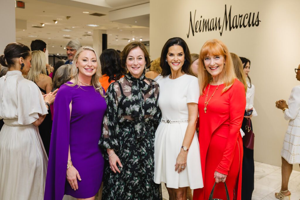 Jen Torres, Leigh Smith, Ann Ayre, Gracie Cavanar at the PaperCity Philanthropy in Fashion Best Dressed announcement party (Photo by Johnny Than)