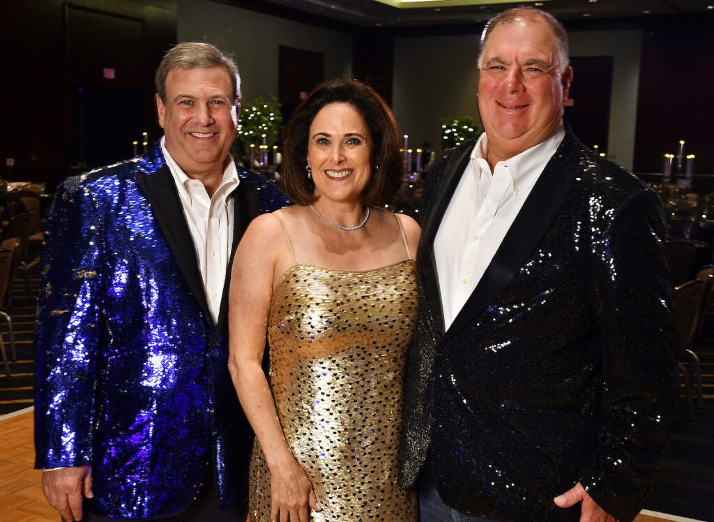 Honoree David Steinhart and co-chairs Elizabeth & Frank Karkowsky at The Periwinkle Foundation biennial gala. (Photo by Dave Rossman)