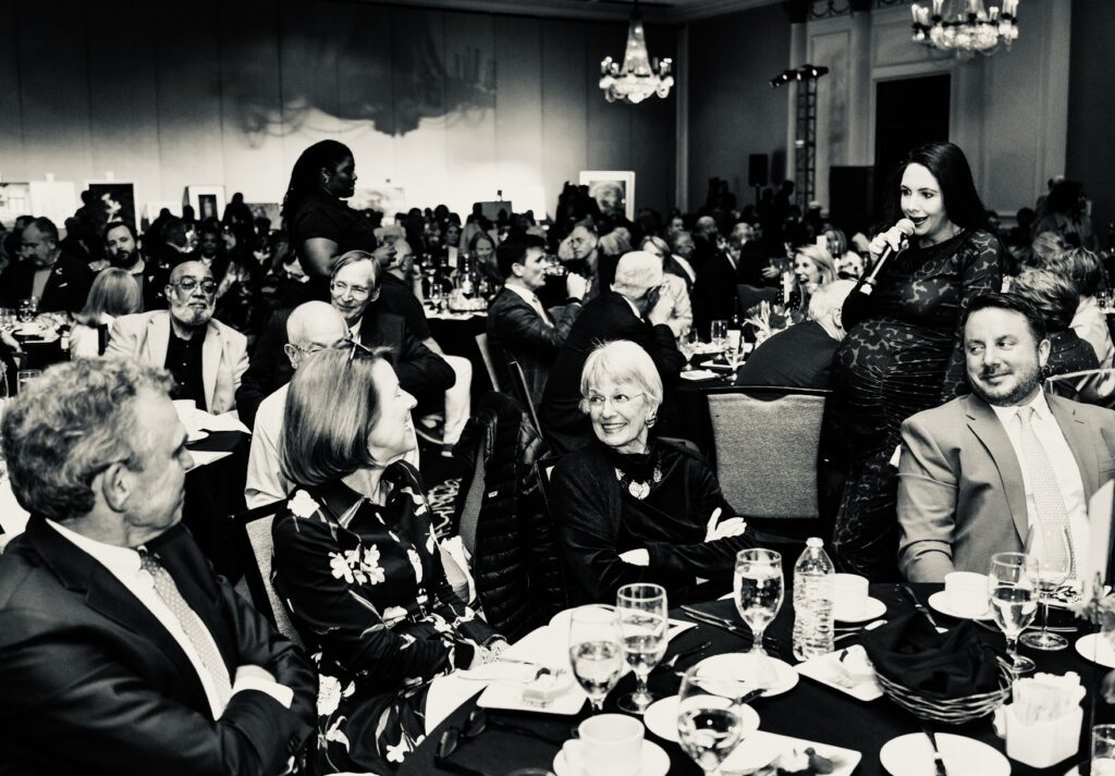 Guests take in the evening during the 2026 FotoFest Biennial Gala and Fine Print Auction. (Photo by Johnny Than)