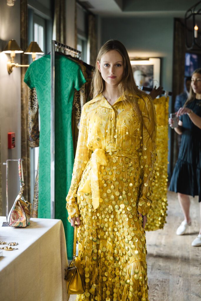 The colorful looks of Etro's  spring/summer 2026 collection on view for a VIP showing at Hotel Granduca (Photo by Johnny Than) (Photo by Johnny Than)