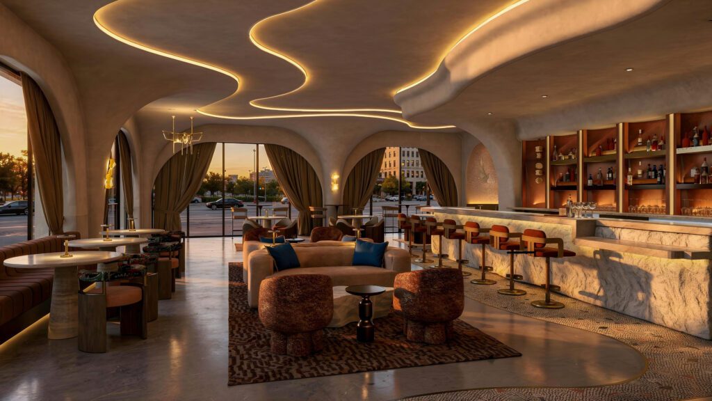 As for the drinks, Miami-based cocktail consultancy, Unfiltered Hospitality, is creating Lumis' menu. (Rendering courtesy of Studio 11)