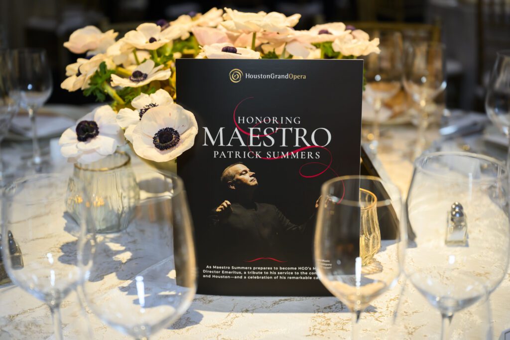 An image from the Houston Grand Opera  Brilliance Ball at the Wortham Theatre on Saturday, April 11, 2026 in Houston, Texas