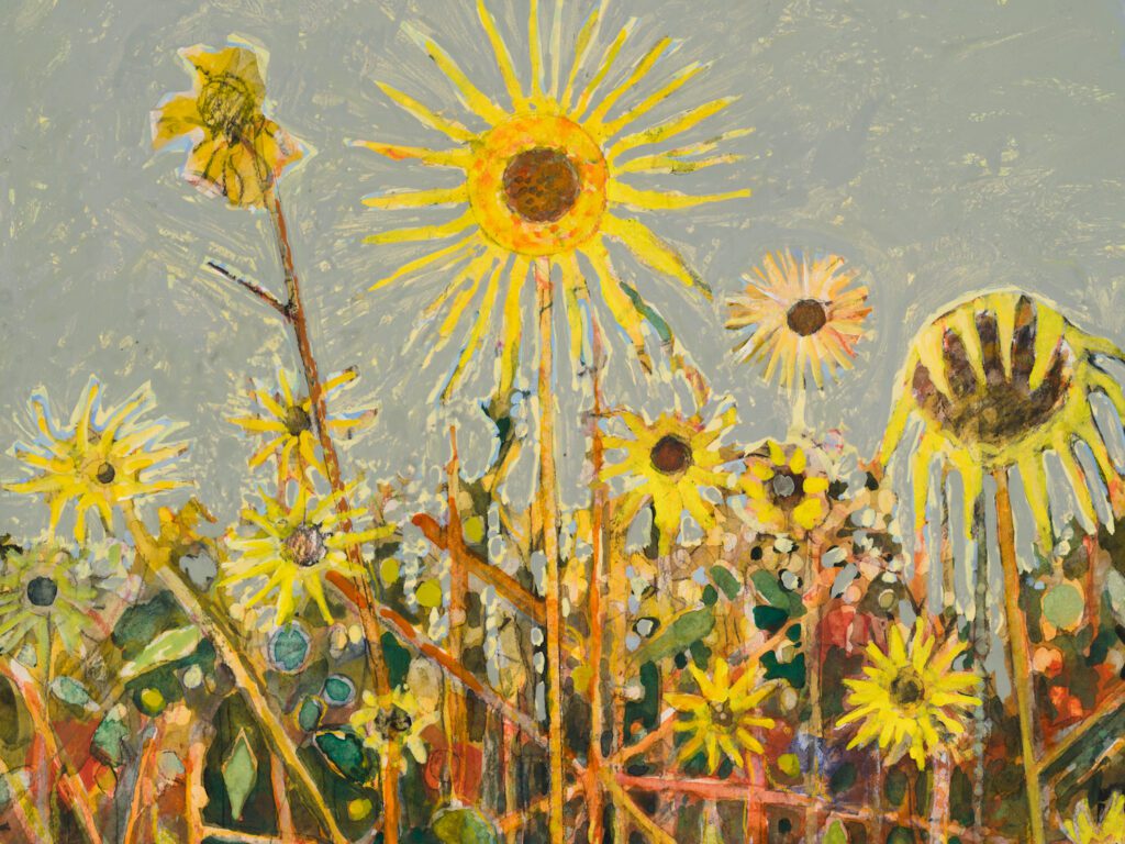 Sky Glabush, "Study For The Young Novice" (detail), 2025, at Philip Martin Gallery. (Photo by Jeff McLane)