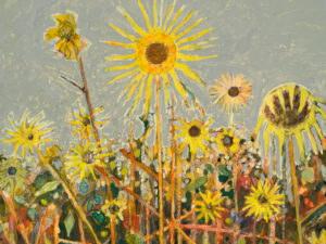 0897 Sky Glabush_2025_StudyForTheYoungNovice_ detail Photo Credit: photographed by Jeff McLane, courtesy of the artist and Philip Martin Gallery