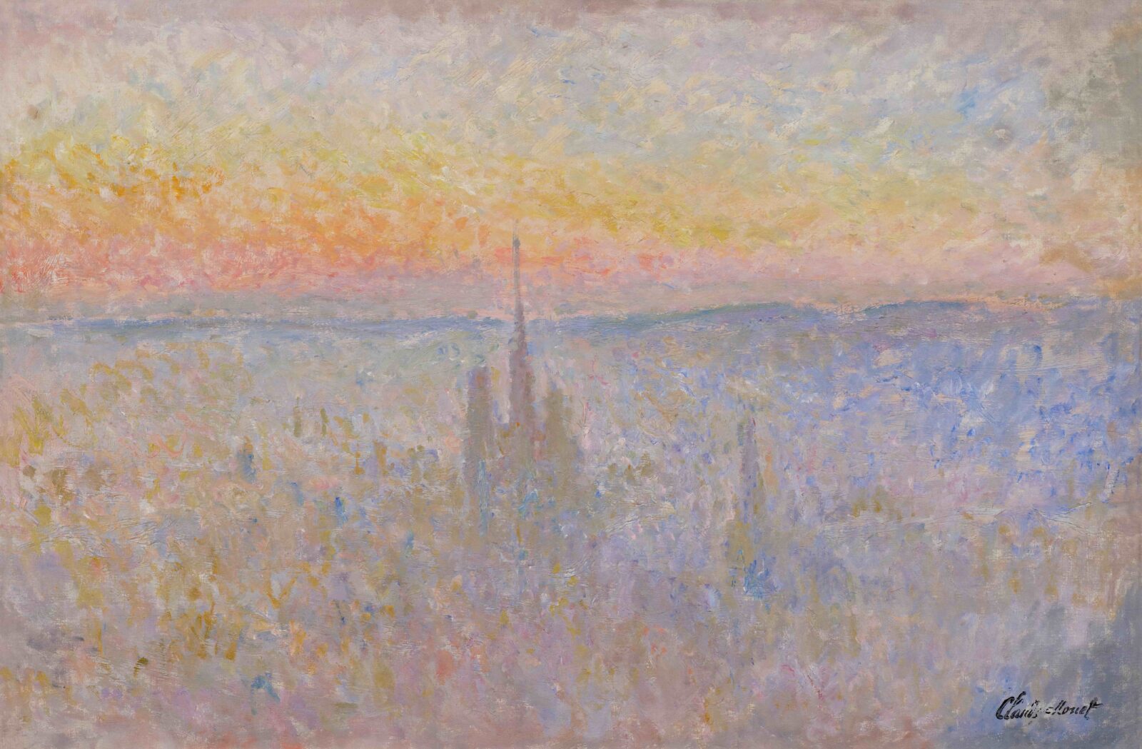Claude Monet, "Vue de Rouen depuis la côte Sainte-Catherine," circa 1892, part of Sotheby’s Schlumberger Collection