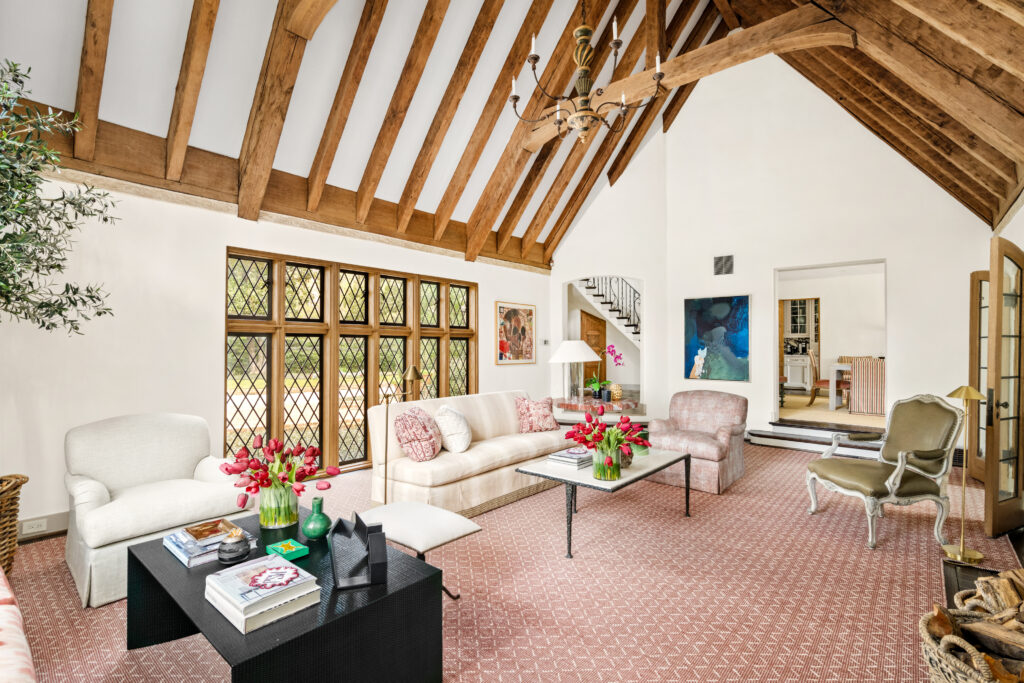 The expansive living room at 1419 Kirby (Photo by Sonya Bertolino / Compass)