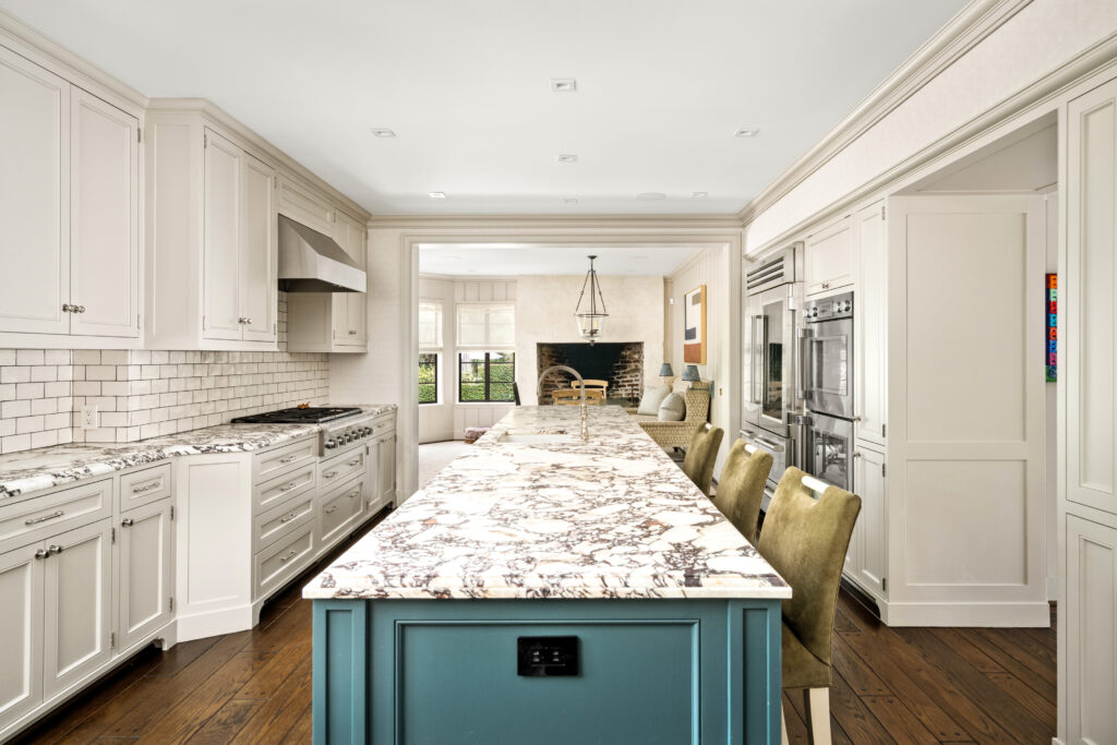 The kitchen furnished with Thermador appliances at 1419 kirby (Photo by Sonya Bertolino / Compass)