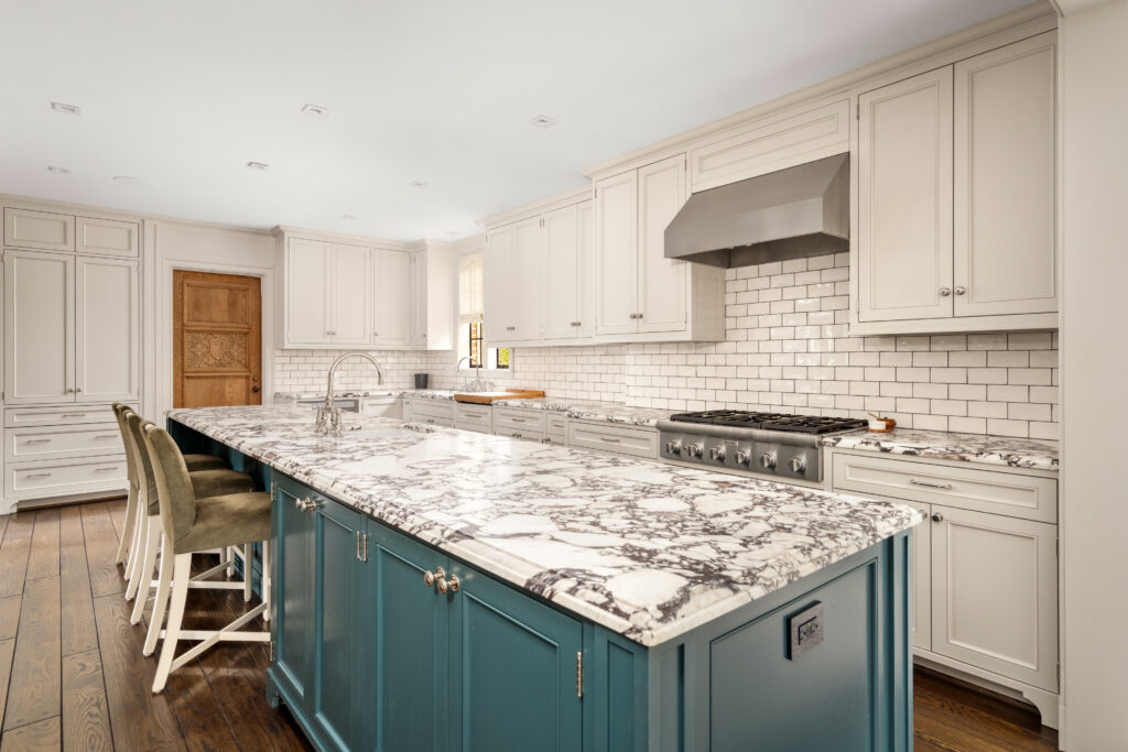 The kitchen furnished with Thermador appliances at 1419 kirby (Photo by Sonya Bertolino / Compass)