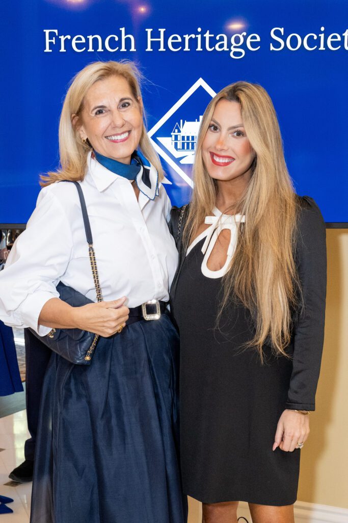 Natasha Prehu, Maria Wade Griffith at the French Heritage Society Houston chapter's inaugural event (Photo by Jacob Power)