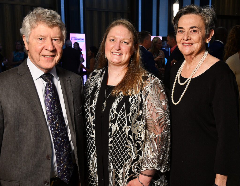 Communities in Schools of Houston gala honorees Ed & Gwen Emmett with CIS CEO Lisa Descant in the center.