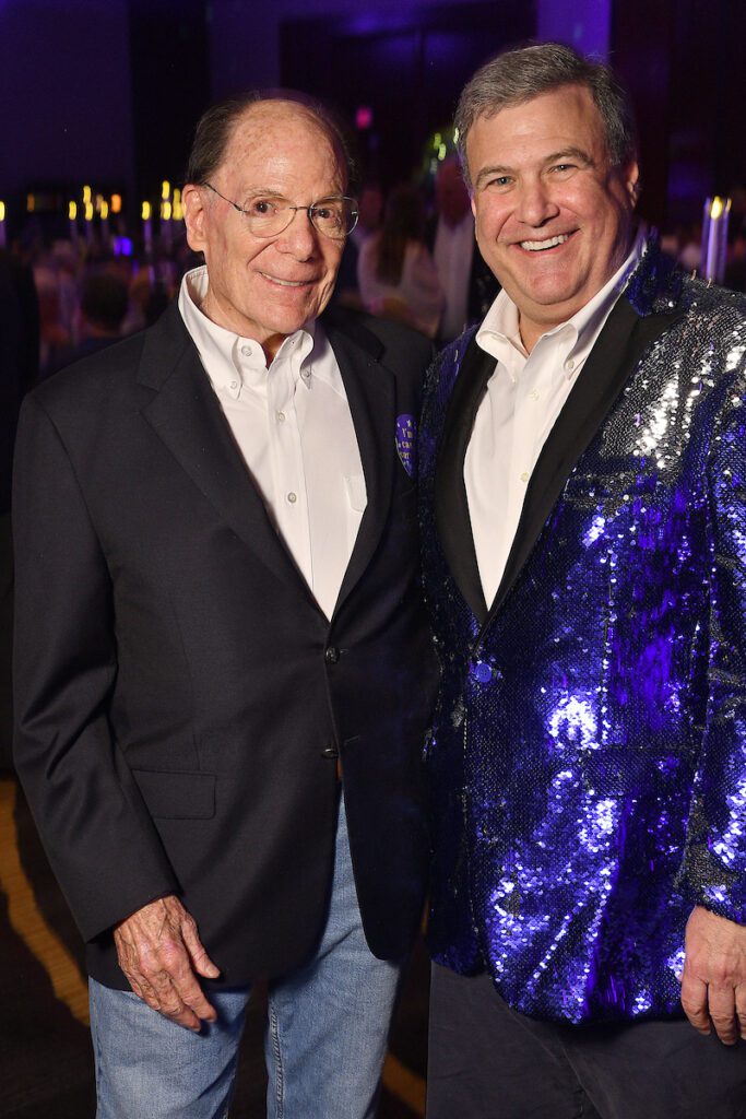 The Periwinkle Foundation founder Dr. Paul Gerson and gala honoree David Steinhart (Photo by Dave Rossman)